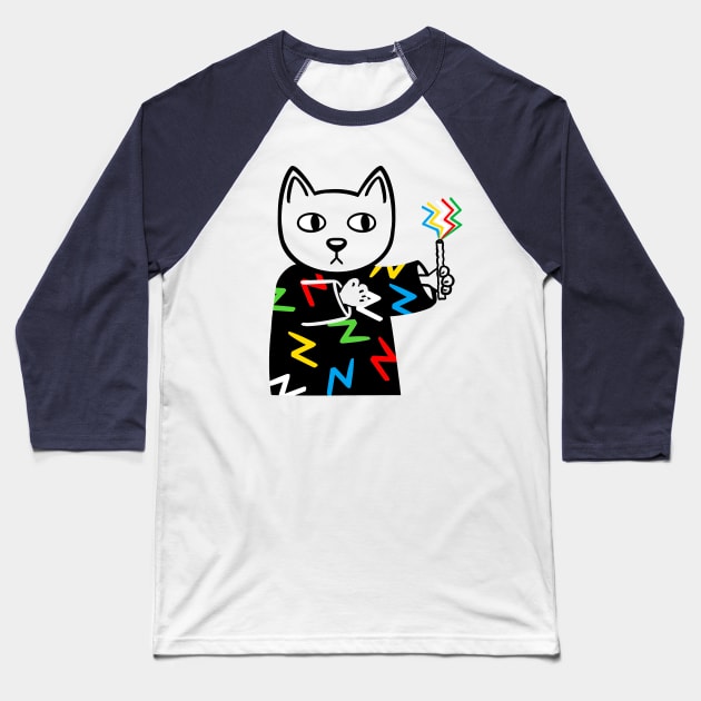 Disabled pride cat Baseball T-Shirt by MorvernDesigns